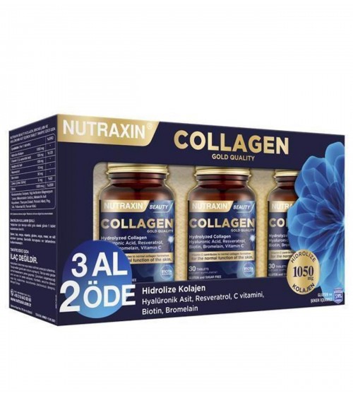 Nutraxin Collagen Gold Quality 30 Tablet 3 Al 2 Öde.