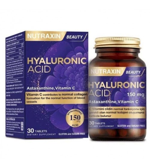 NUTRAXIN Hyaluronic Acid 30 Tablet Astaksantin C Vitamini Complex