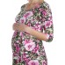 LuvmaBelly  Maternity 4001 Çiçekli Belden Bağlamalı Hamile Tunic