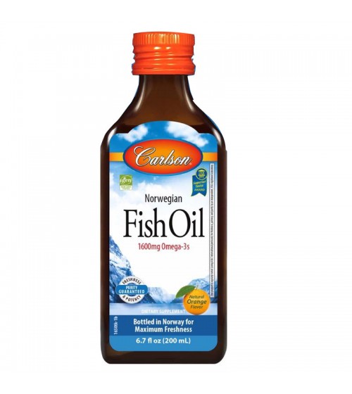 Carlson Balık Yağı İçeren Portakal Aromalı Sıvı Takviye Edici Gıda 200 ml