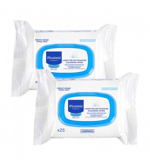 Mustela Facial Cleansing Cloths 2x25 Adet